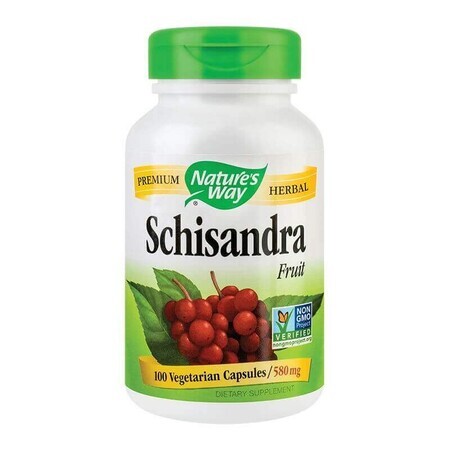 Schizandra Fruit Natures Way, 100 capsules, 580 mg, Secom