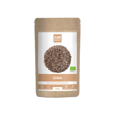 Organic Chia Seeds, 200 g, RawBoost