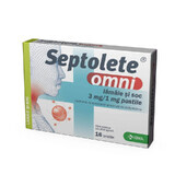 Septolet omni lemon and elderberry, 16 pills, KRKA