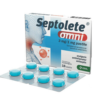 Septolete omni, 16 pills, Krka