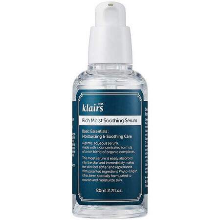 Rich Moist Ultra Hydraterend Verzachtend Serum, 80 ml, Klairs