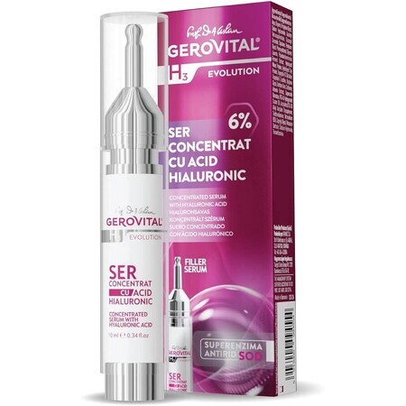 Hyaluronsäure-Serum 6% Gerovital H3 Evolution, 10 ml, Farmec