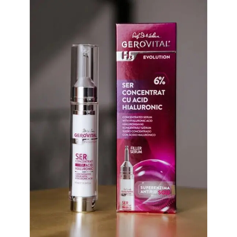 Hyaluronsäure-Serum 6% Gerovital H3 Evolution, 10 ml, Farmec