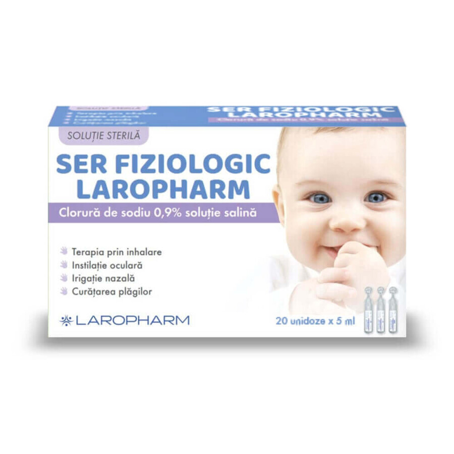 Siero fisiologico, 20 dosi singole x 5ml, Laropharm