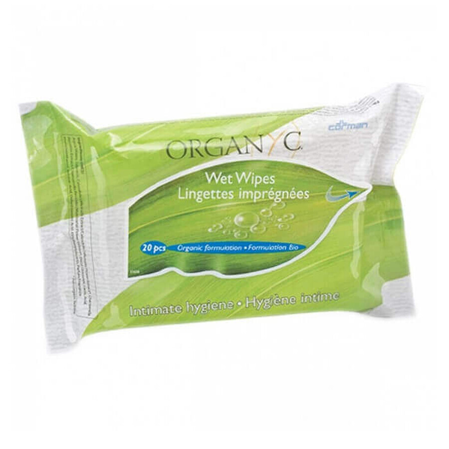 Organic cotton sanitary napkins, 20 pieces, Organyc