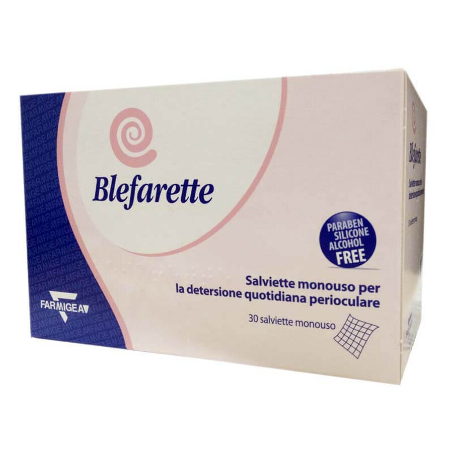  Blefarette Salviette Monouso Oculari, 30 pezzi, Farmigea