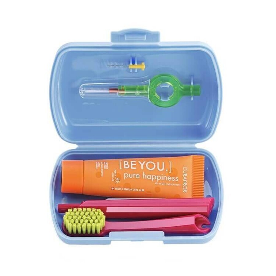 Curaprox Travel Set Spazzolino + Dentifricio + 2 Scovolini