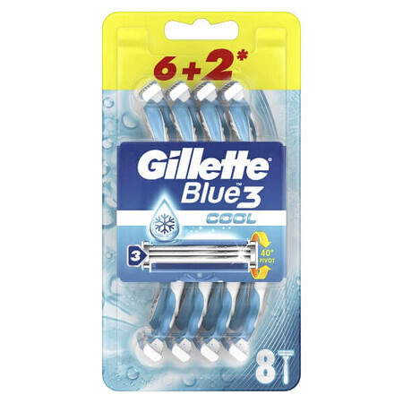 Rasoi usa e getta - Gillette Blue 3, Cool, 8 pezzi, P&G