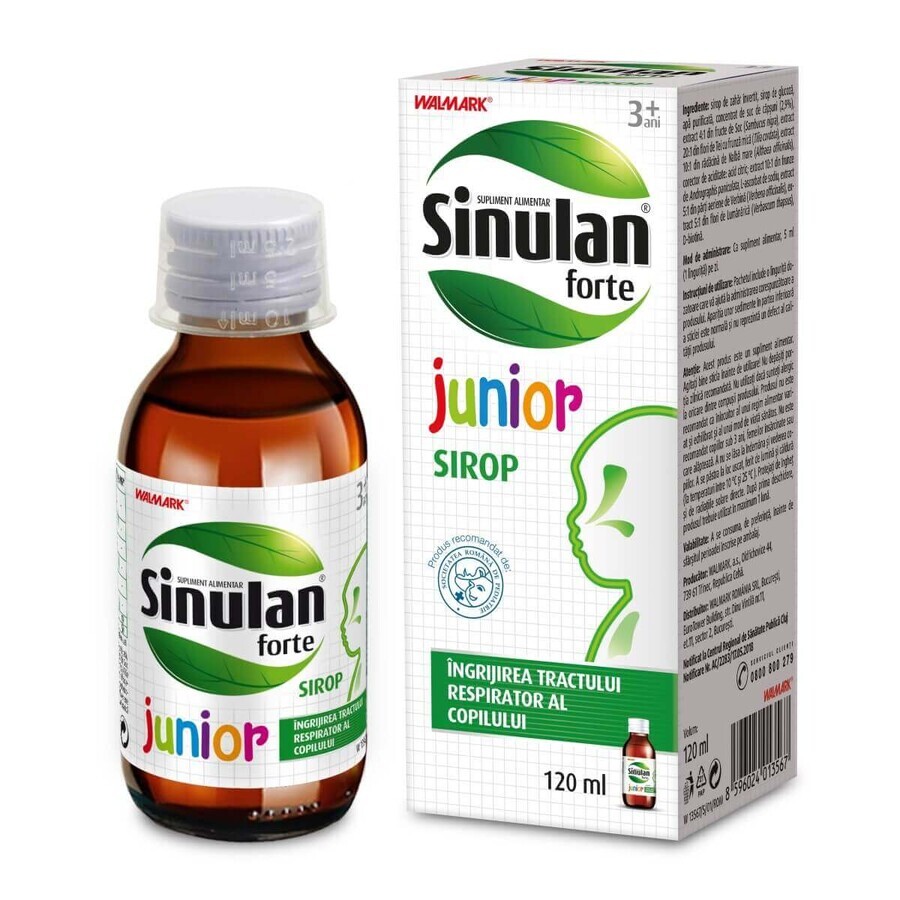 Sinulan Forte Junior syrup, 120 ml, Walmark