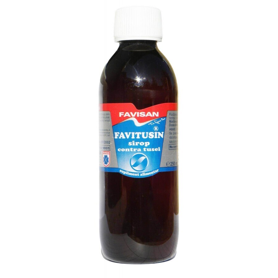 Sciroppo per la tosse Favitusin, 250 ml, Favisan