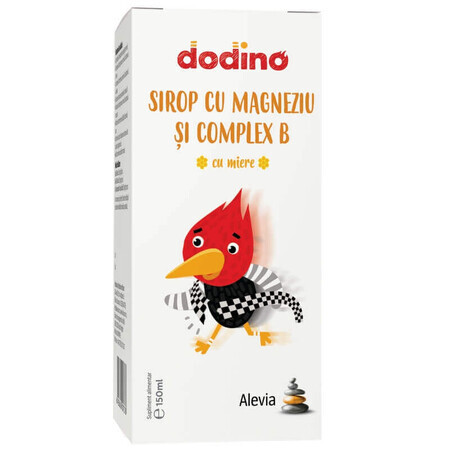 Jarabe de magnesio y complejo B con miel Dodino, 150 ml, Alevia