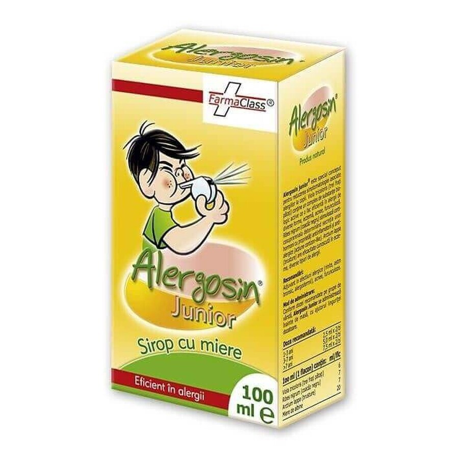 Honey syrup Alergosin Junior, 100 ml, FarmaClass