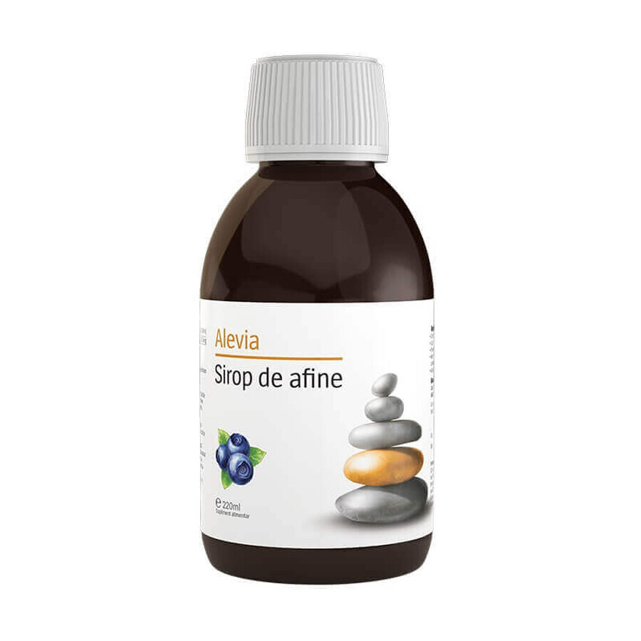 Sciroppo di mirtilli, 220 ml, Alevia