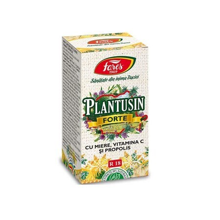 Plantusin Forte syrup with honey and propolis, R18, 100 ml, Fares