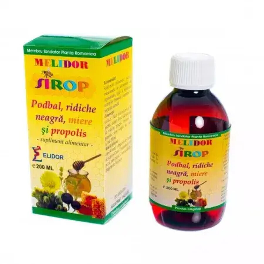 Podbal Syrup with Black Currant Honey and Propolis, 200 ml, Elidor