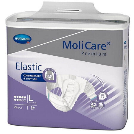 MoliCare Elastic Hartmann 24 Pannoloni 8 G Taglia L