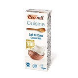 Coconut cream cooking cream, 200 ml, Ecomil