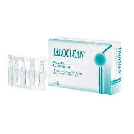 Sterile nebulizer solution Ialoclean, 5 single-dose, Farma-Derma Italy