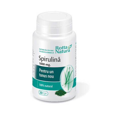 Spirulina Bio 1000 mg, 30 tabletten, Rotta Natura