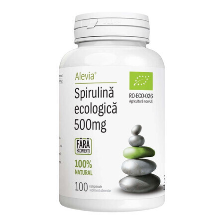 Spirulina biologica 500 mg, 100 compresse, Alevia