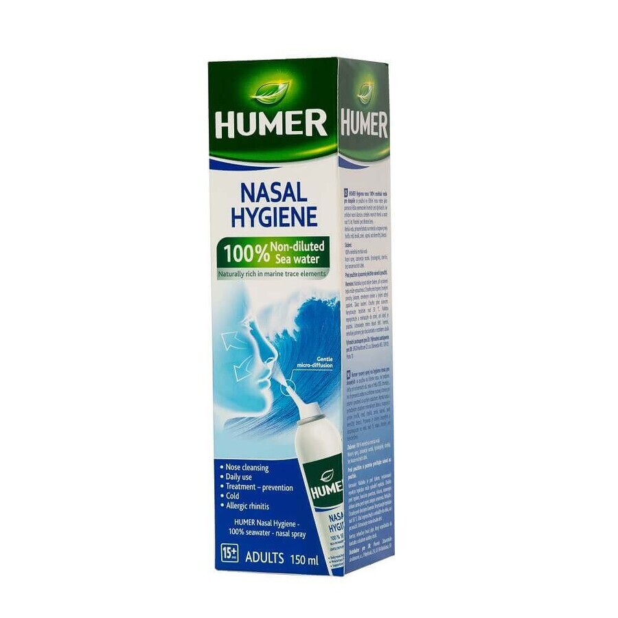 Spray con acqua di mare al 100% per adulti Humer, 150 ml, Urgo