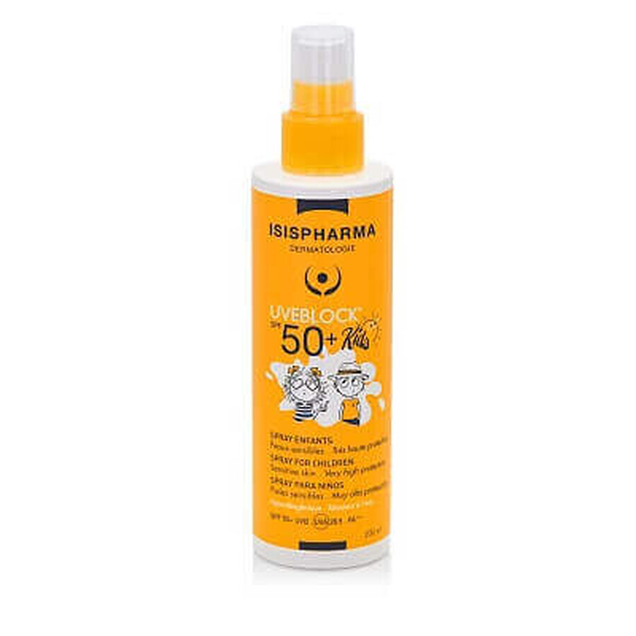 Spray solare per bambini UVEBLOCK SPF 50+ KIDS, 200 ml, Isis Pharma