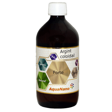 Argento colloidale Forte 30 ppm AquaNano, 500 ml, Sc Aghoras Invent