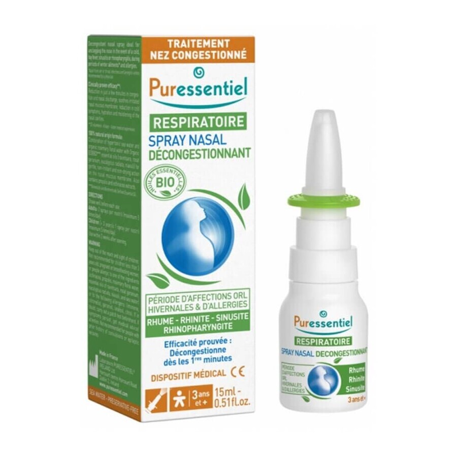 Hypertonic nasal spray, 15 ml, Puressentiel