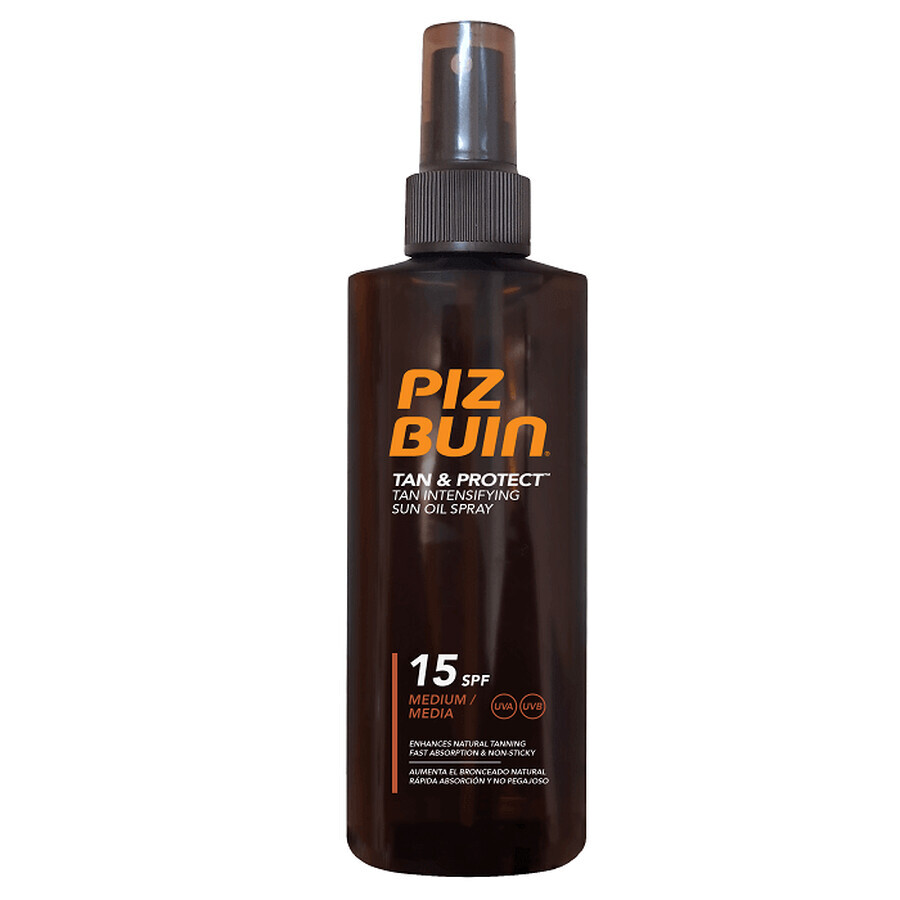 Spray acelerador del bronceado SPF 15, 150 ml, Piz Buin