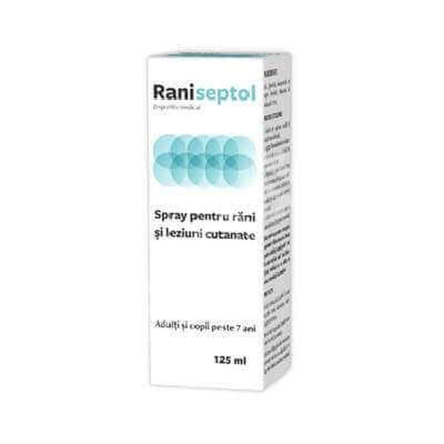 Spray per ferite e lesioni cutanee, Raniseptol, 125 ml, Zdrovit