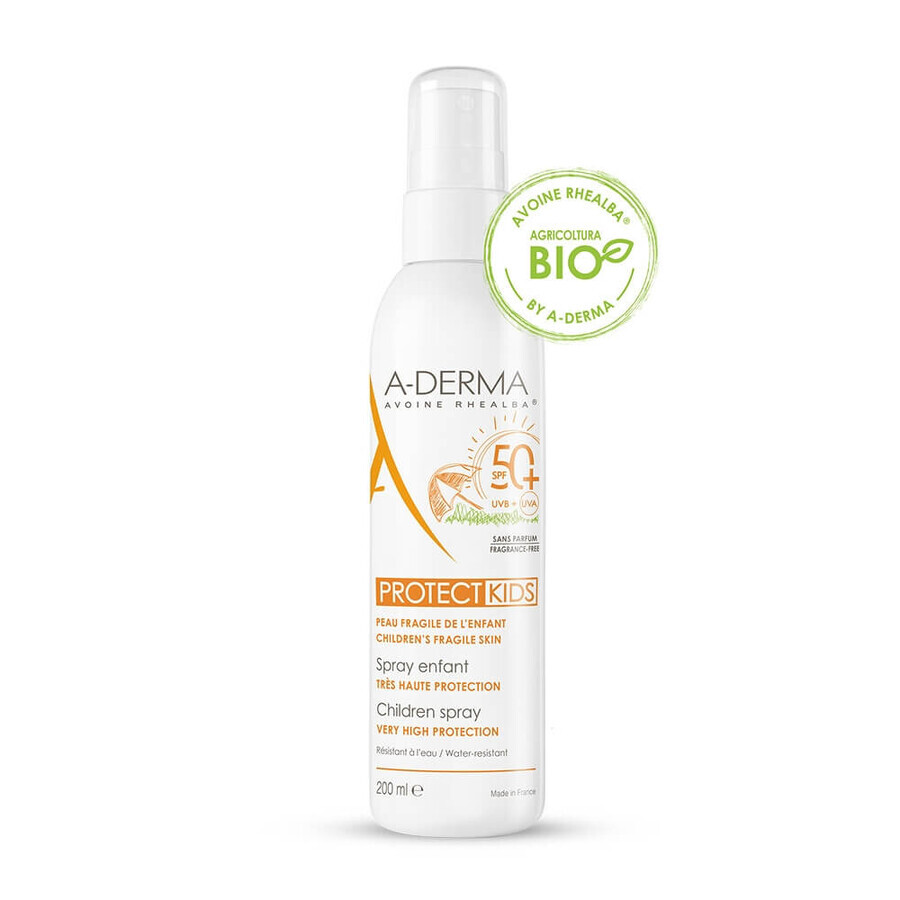 A-Derma Protect Zonnebeschermingsspray voor kinderen SPF 50+, 200 ml