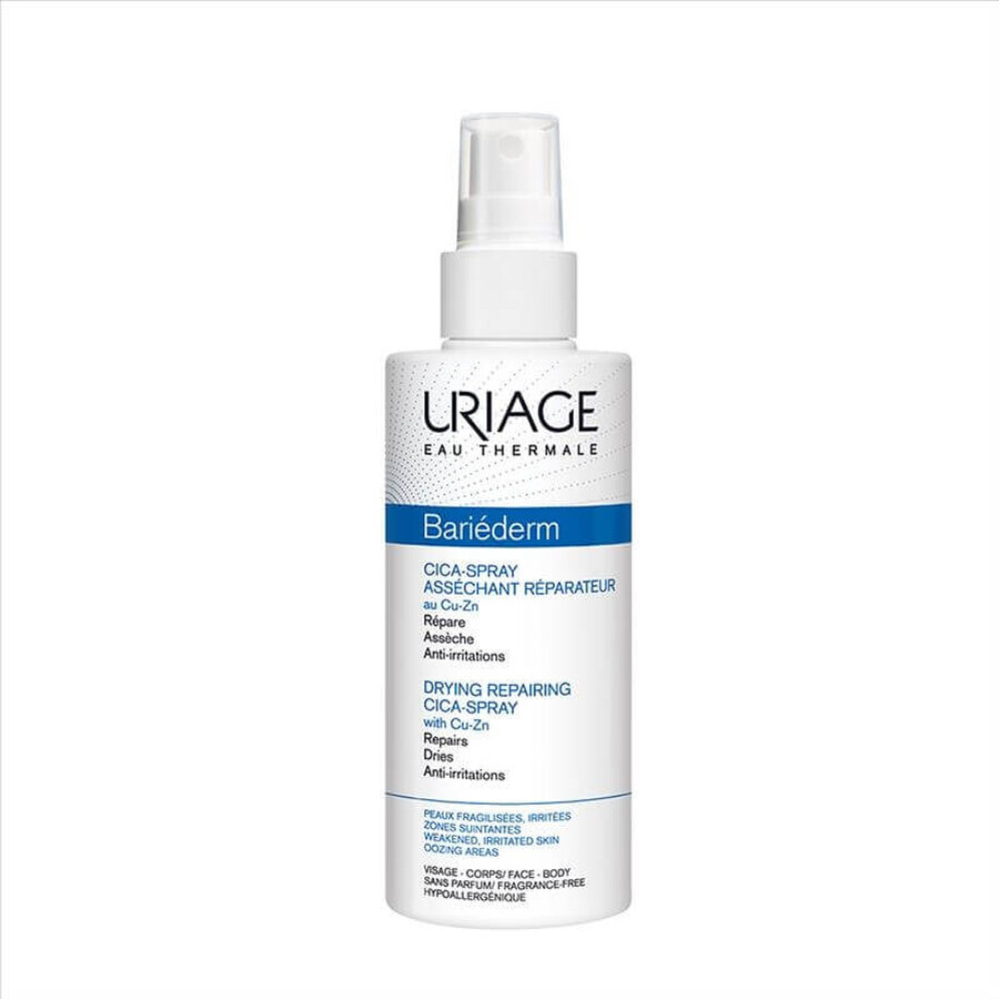 Bariederm Cica Reparaturspray für gereizte Haut, 100 ml, Uriage