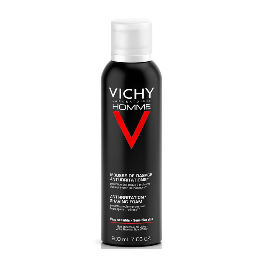 Vichy Homme - Mousse Lenitiva Sensi Shave Schiuma Da Barba, 200ml