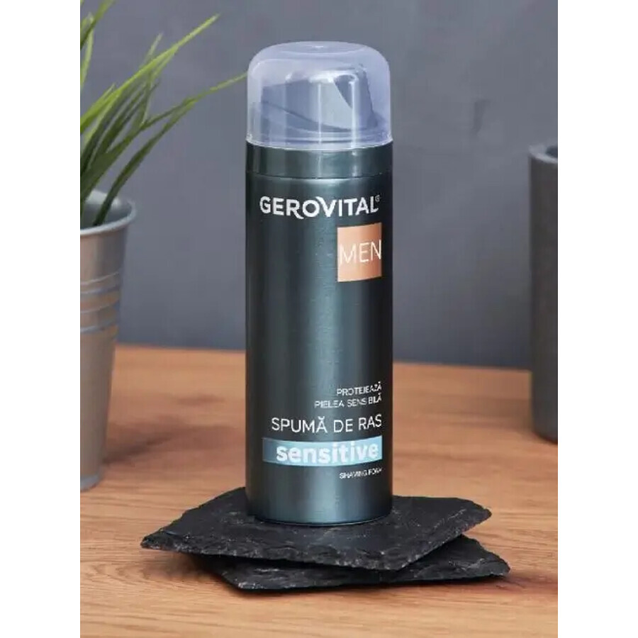 Gerovital Men Sensitive Shaving Foam, 200 ml, Farmec