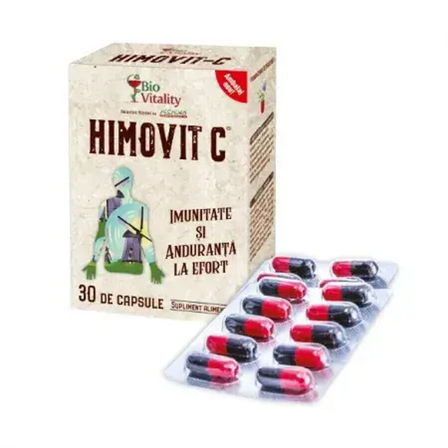 Stimolatore immunitario adattogeno Himovit C, 30 capsule, Bio Vitality