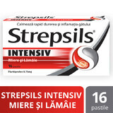 Strepsils Intensive Honey and Lemon, 16 pills, Reckitt Benckiser Healthcare