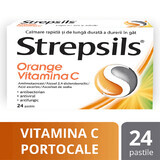 Strepsils Orange Orange Vitamin C, 24 pills, Reckitt Benckiser Healthcare