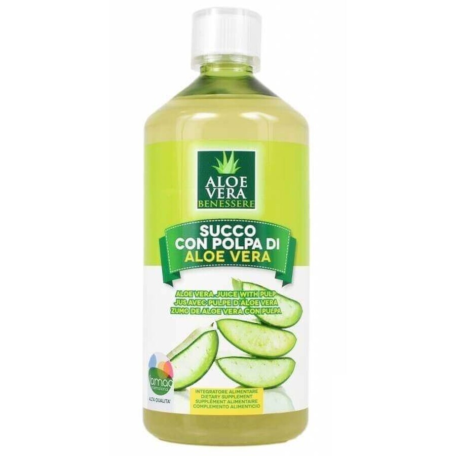 Succo di polpa naturale di aloe vera 1L, Benessere