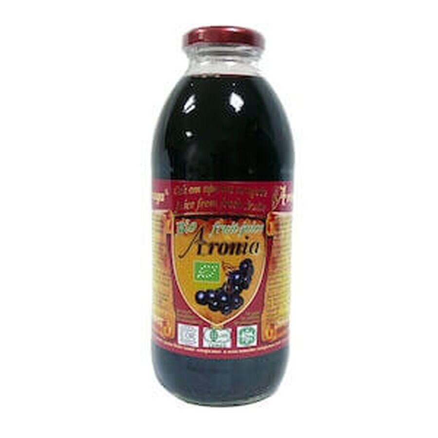 Succo biologico di frutti freschi di aronia, 500 ml, Miriam