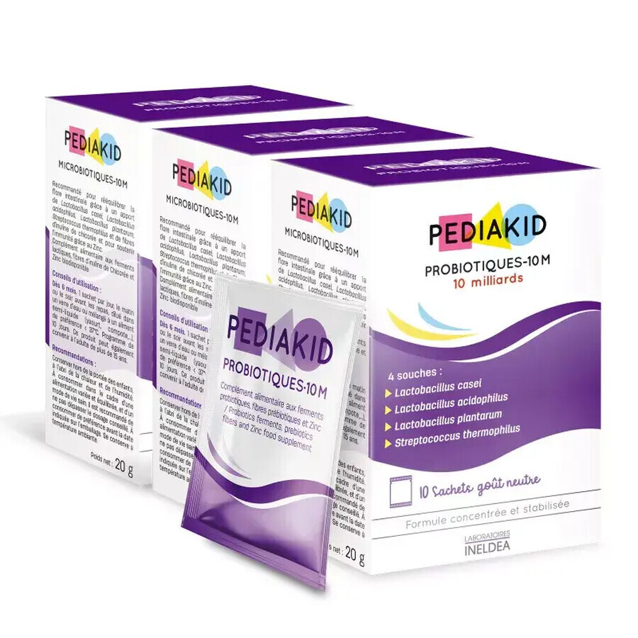 Supplemento Probiotiques 10M, 10 bustine, Pediakid