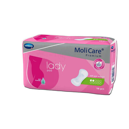 MoliCare Premium lady pad 2 drops (168634), 14 pieces, Hartmann