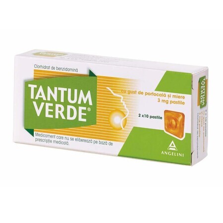 Tantum Verde with orange and honey flavor, 20 drops, Csc Pharmaceuticals