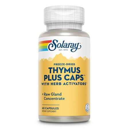 Thymus Plus Caps Solaray, 60 capsule, Secom