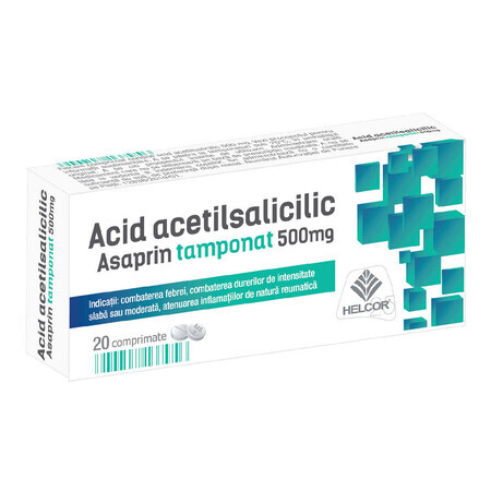 Acido acetilsalicilico tamponato Asaprin, 20 compresse, Helcor