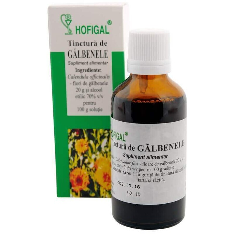 Tinctură de Galbenele, 50 ml, Hofigal