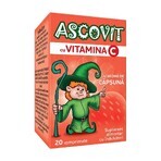 Ascovit with Vitamin C strawberry flavour, 20 tablets, Omega Pharm