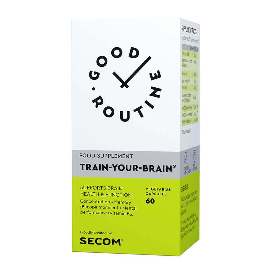 Allena la tua buona routine cerebrale, 60 capsule, Secom