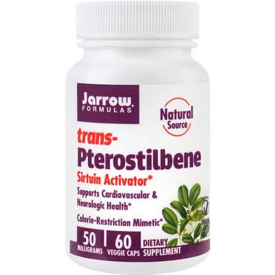 Trans - Pterostilbene 50mg Jarrow Formulas, 60 capsules, Secom