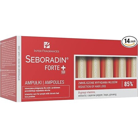 Seboradin Forte Trattamento contro la caduta dei capelli, 14 fiale x 5,5 ml