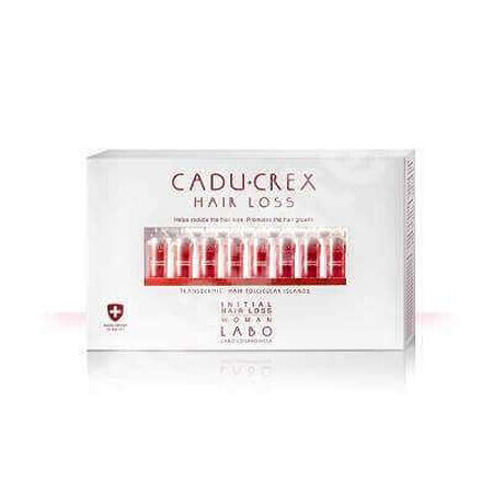 Tratamiento contra la caída del cabello etapa severa mujeres Cadu-Crex, 40 ampollas, Labo